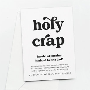 Convite engraçado para festa de fraldas do papai