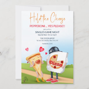 Convite Engraçado Pizza Love