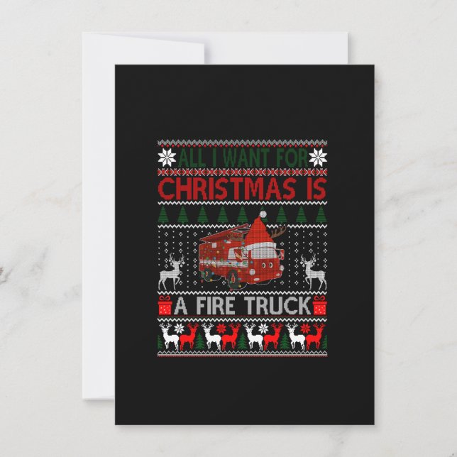 Convite Engraçado Que Eu Quero No Natal É Um Caminhão De F (Frente)