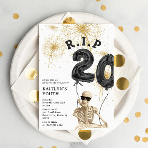 Convite Engraçado R.I.P para a aniversário de 30 anos dos