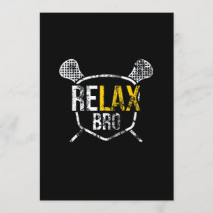 Convite Engraçado ReLAX, Irmão Lacrosse, Dizendo Que A V