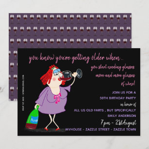 Convite ENGRAÇADO Sobre o Aniversário de Hill Convidado 