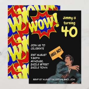 Convite ENGRAÇADO Sobre os Convidados de Aniversário de 