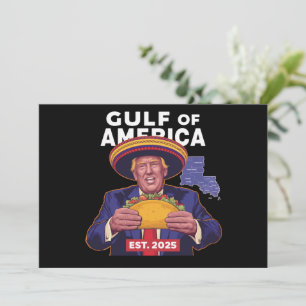 Convite Engraçado Trump Golfo De Nós América 2025 Trump 