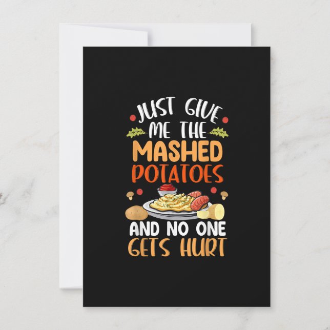 Convite Engraçado Turquia Dia De Ação De Graças Vegan Para (Frente)