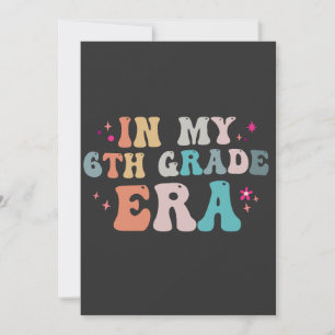 Convite Engraçado voltar à escola na minha 6