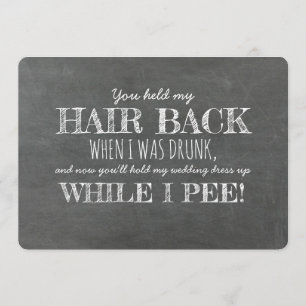 Convite Enquanto eu peço uma proposta de Bridesmaid engraç