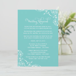 Convite Ensaio de Casamento Aqua Flourish