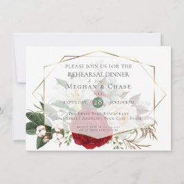 Convite Ensaio De Casamento | Borgonha Peony Floral Spray