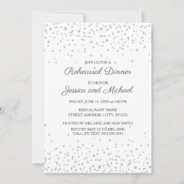 Convite Ensaio de Casamento Brilho Diamante Prata Branco