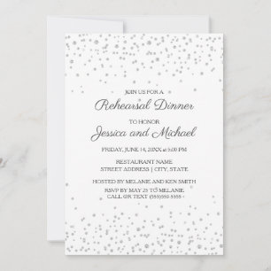 Convite Ensaio de Casamento Brilho Diamante Prata Branco