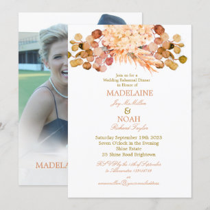 Convite Ensaio de Casamento Chic Elegante Eucalyptus Flora