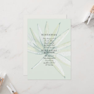 Convite Ensaio de Casamento com Folhagem Tropical Minta