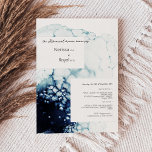 Convite Ensaio de Casamento de Destino Náutico Azul<br><div class="desc">Este design de ensaio de náutica de destino náutico azul O convite emparelha branco elegante e clássico com ondas escuras do oceano azul-real como um belo pano de fundo para sofisticados detalhes minimalistas da tipografia e do roteiro de bô. Perfeito para uma estética náutica de luxo moderna, com um estilo...</div>