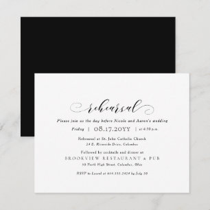 Convite Ensaio de casamento e jantar simples e elegante