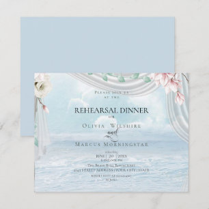Convite Ensaio De Casamento Elegant Beach Driftwood Tulle