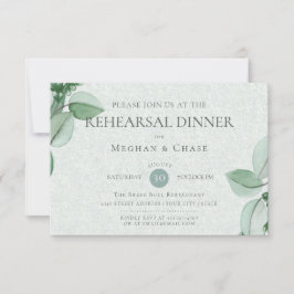 Convite Ensaio De Casamento | Elegante Aquarela Eucalyptus