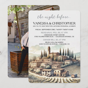 Convite Ensaio de Casamento em Aquarela da Toscana
