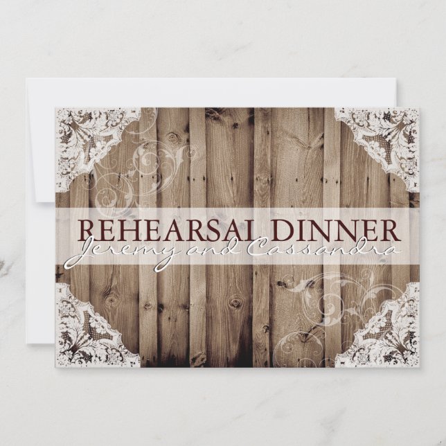 Convite Ensaio de Casamento em Renda Branca Antiga (Frente)