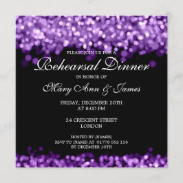 Convite Ensaio De Casamento Jantar Luzes Roxas