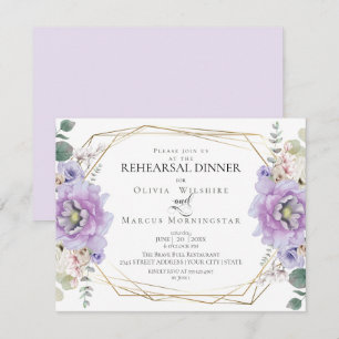 Convite Ensaio De Casamento Lavanda de Peonias Aquáticas