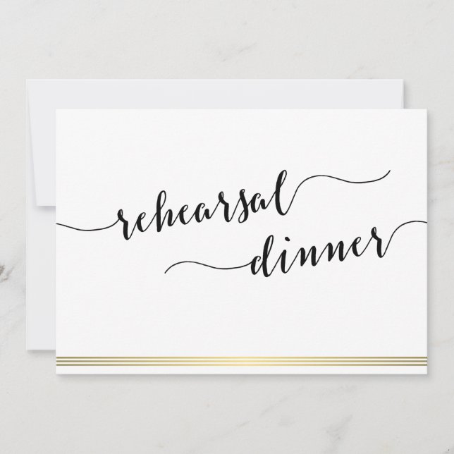 Convite Ensaio De Casamento Negro E Branco Convidam Linha  (Frente)