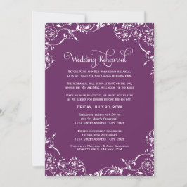 Convite Ensaio de Casamento Plum Flourish