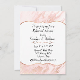 Convite Ensaio de Casamento Rosa e Esmagado