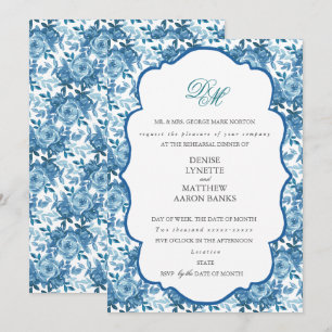 Convite Ensaio de Casamento Spun Sugar & Skydiver Blue