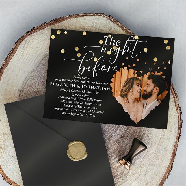 Convite Ensaio de Golf Sparkly Janta Noite Antes (Criador carregado)