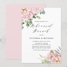 Convite Ensaio de Rosas Rosa Esbranquiçadas e Hydrangeas B