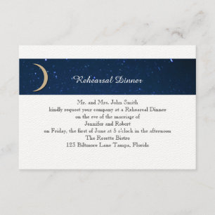 Convite Ensaio do casamento da noite estrelado