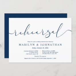 Convite Ensaio e Janto de Casamento, mínimo moderno