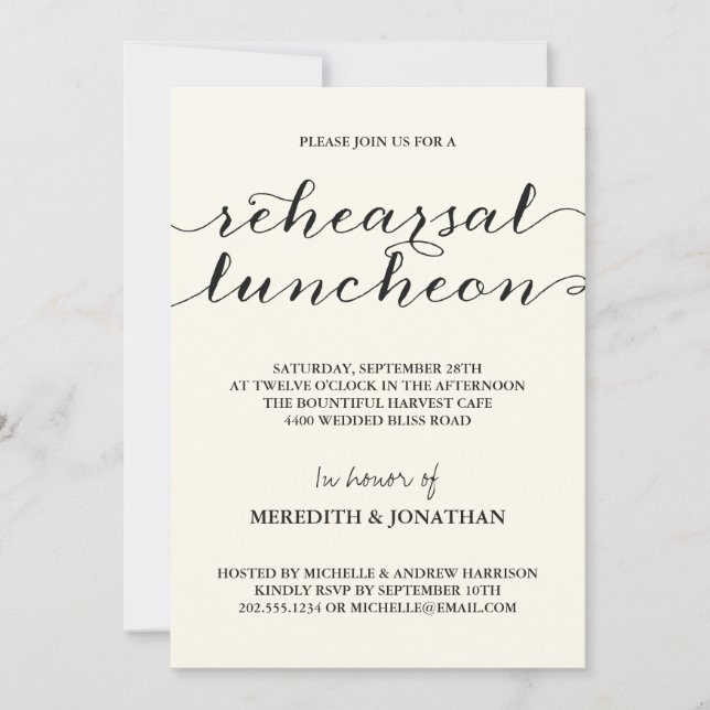 Convite Ensaio Elegante (Frente)