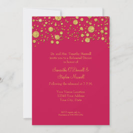 Convite Ensaio Elegante de Pontos de Confetti Glitter Folh