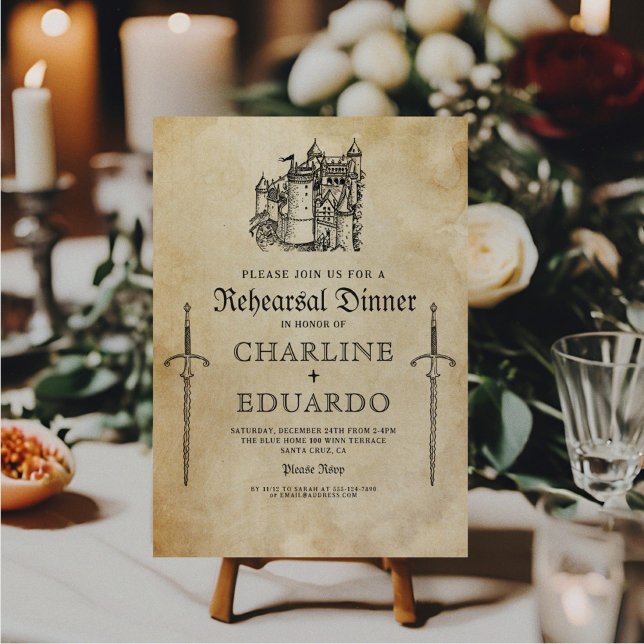 Convite Ensaio Gótico Jantado Prata Preta (Criador carregado)