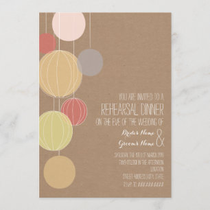 Convite Ensaio inspirado Cardstock das lanternas coloridas