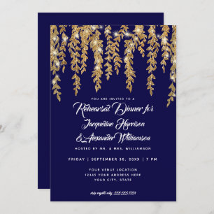 Convite Ensaio Jante Luzes Brilhantes Modernas Folha Doura