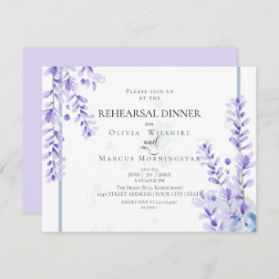 Convite Ensaio Lavanda de aquarela — Azul-poeirento