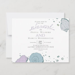 Convite Ensaio | Lilás Azul Derramado Moderno