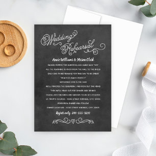 Convite Ensaio Rustic Black Chalkboard Weding