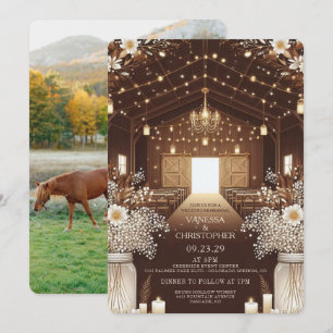 Convite Ensaio Rustic Elegance Wedding