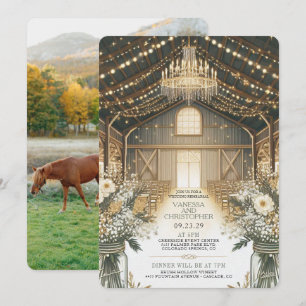 Convite Ensaio Rustic Elegance Wedding