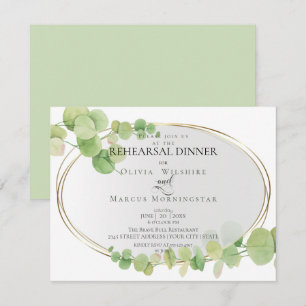 Convite Ensaio  Springtime Moderno Eucalyptus