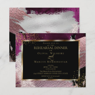 Convite Ensaio  Traços De Garrafas Negros Modernos