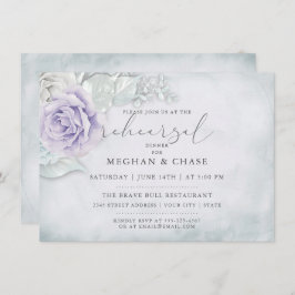 Convite Ensaio Vintage Lilac e Rosas Brancas de Gelo