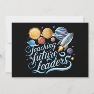 Convite Ensino Líderes Futuros Professor Planeta Espacial