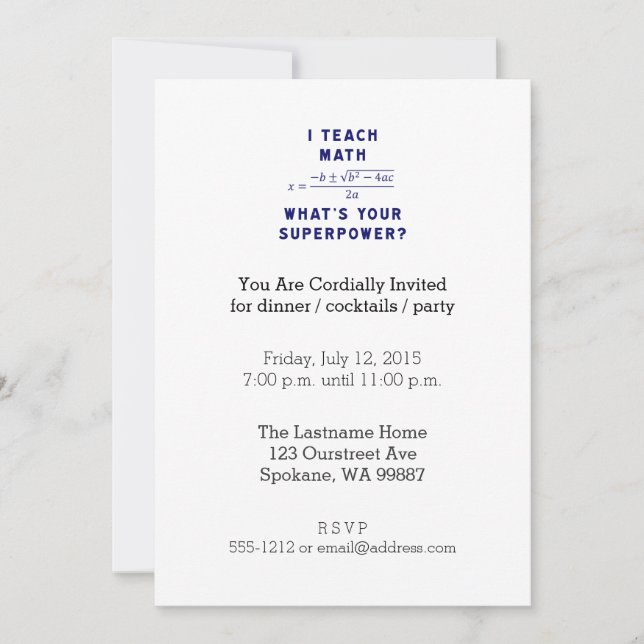 Convite Ensino Matemática, qual é a sua superpotência? (Frente)