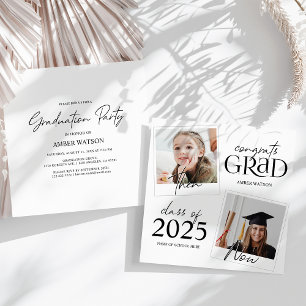 Convite Então E Agora   2 Graduação de Fotografias