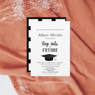 Convite Entre no Futuro Graduação Clássica Simples